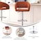 Flash Furniture Cognac Vinyl Adjustable Height Barstool CH-122070-BR-GG - alternate 2